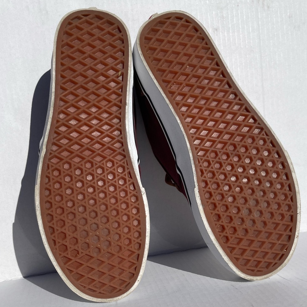 Vans Atwood Maroon & Brown Low-Top Sneakers | Womens 9 / Mens 7 | Like New - Picture 3 of 5
